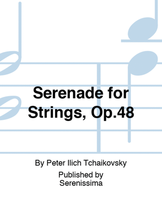 Book cover for Serenade for Strings, Op.48
