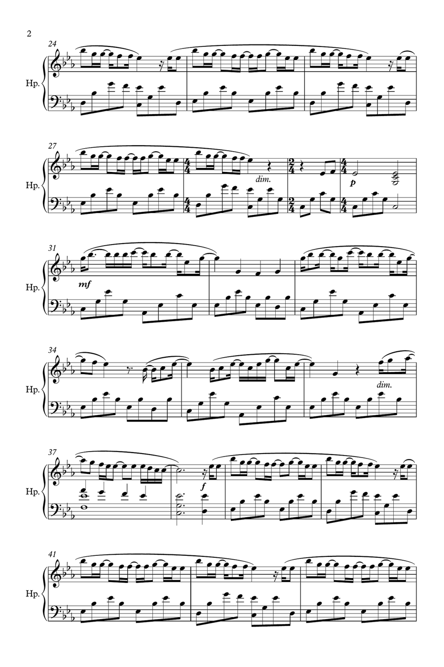 Skinny Love Harp scores gallery preview page 2