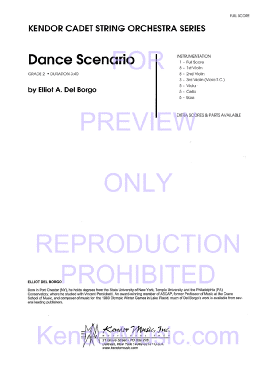 Dance Scenario (Full Score)