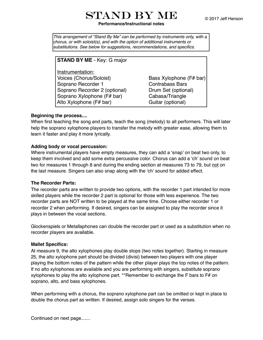 Stand By Me Large Ensemble scores gallery preview page 2