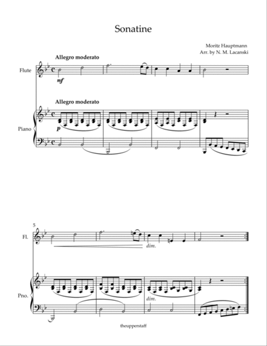 Sonatine Flute Solo scores gallery preview page 2