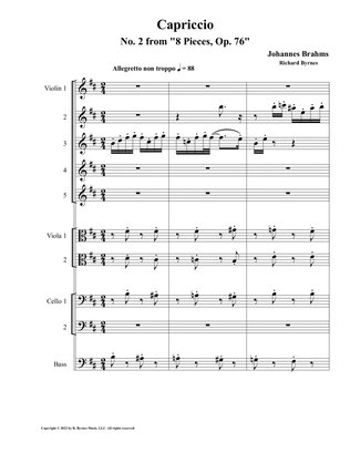 Capriccio No. 2, Op. 76 (String Orchestra)