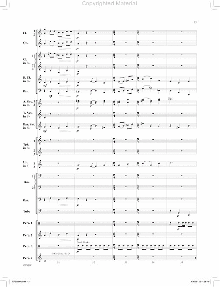 I. Jambo (from Ngoma Za Kenya) Concert Band scores gallery preview page 14