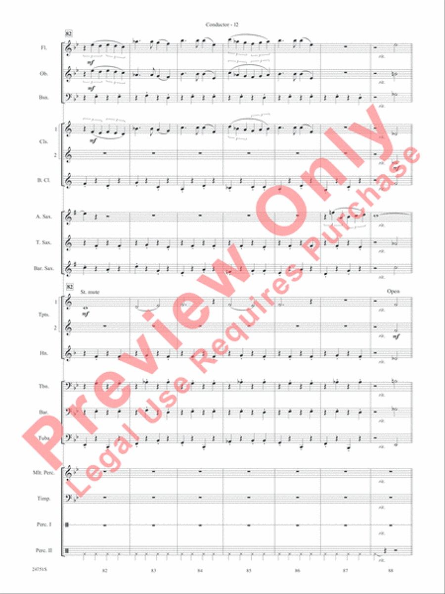 Harry Potter and the Goblet of Fire, Selections from Concert Band scores gallery preview page 15
