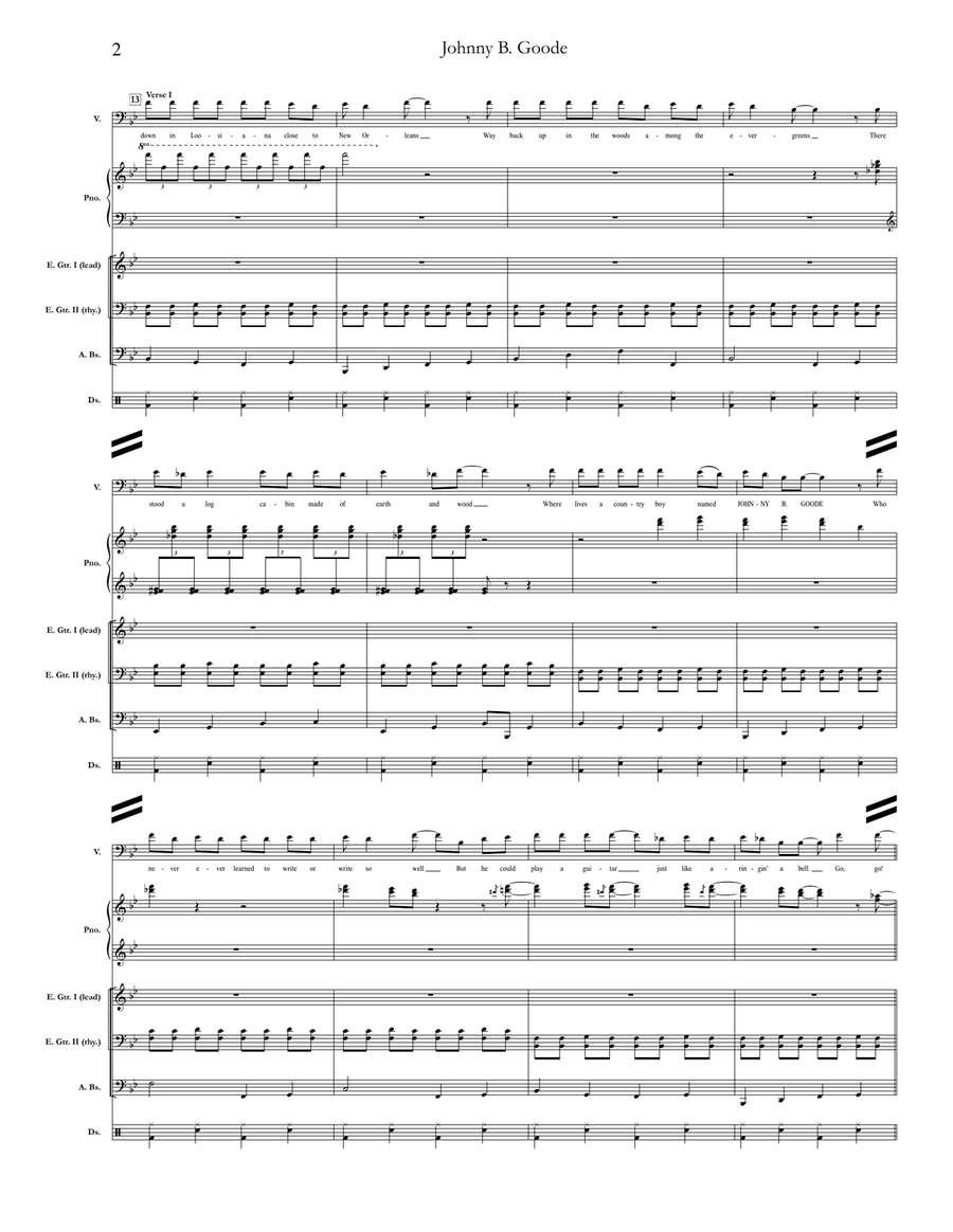 Johnny B. Goode School and Community scores gallery preview page 2