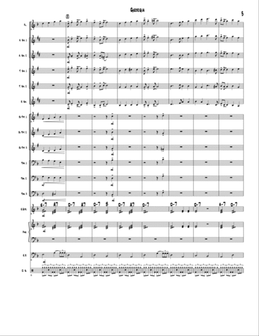 Georgia Georgia Jazz Ensemble scores gallery preview page 3
