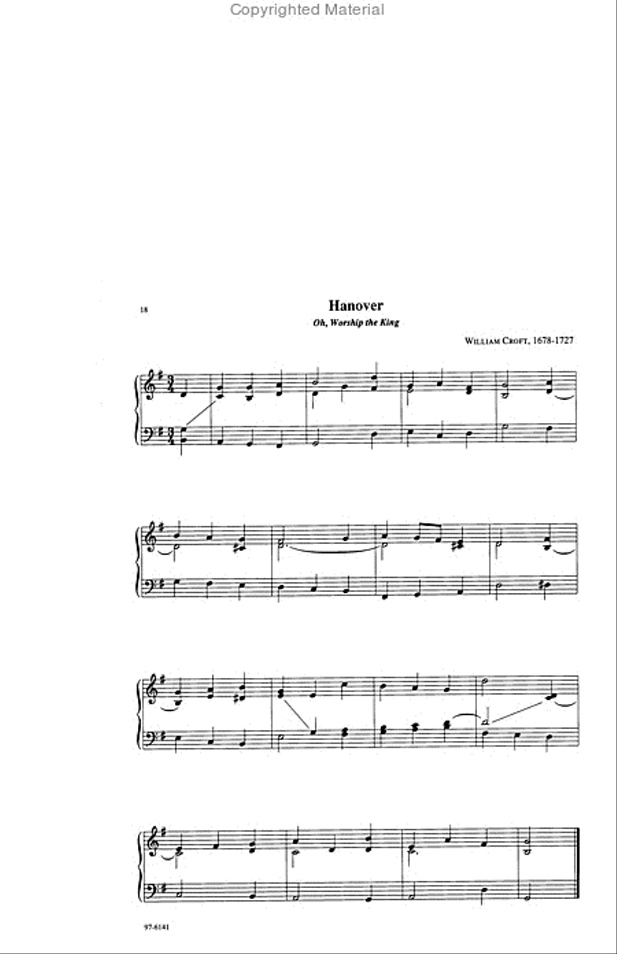 Easy Hymn Accompaniments for Organ or Piano Organ scores gallery preview page 7
