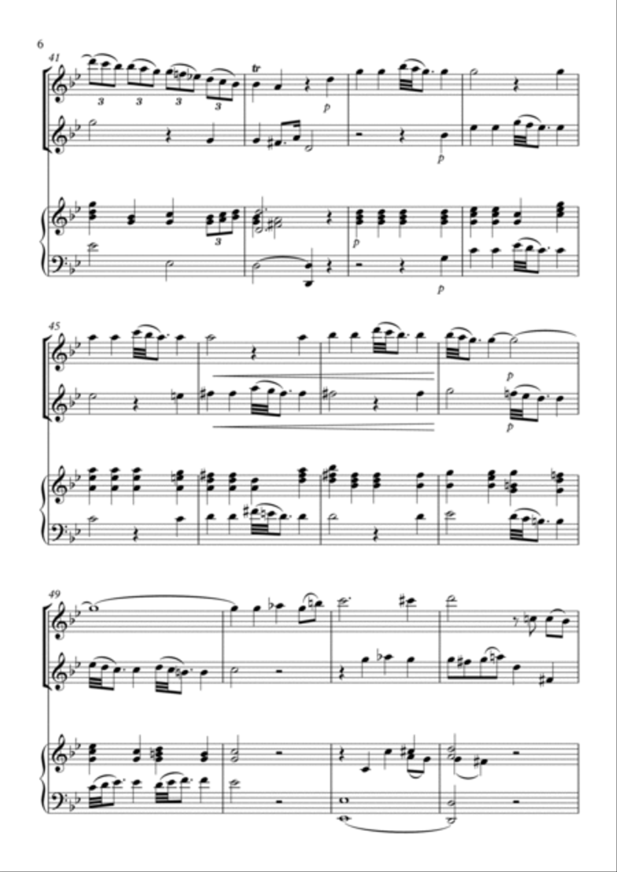 Trio Sonata No.7 Flute Duet scores gallery preview page 6