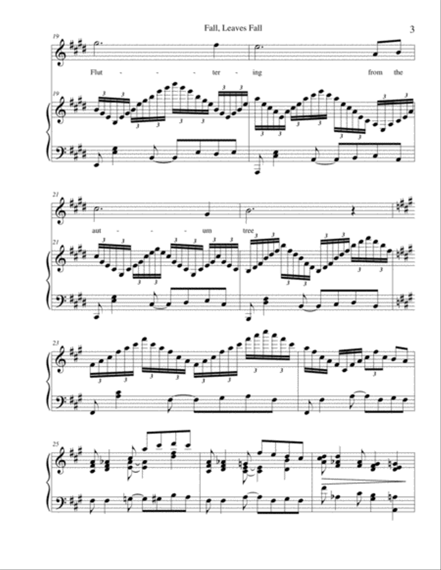Three Sisters - A Song Cycle for Lyric Coloratura Soprano Coloratura Soprano scores gallery preview page 4