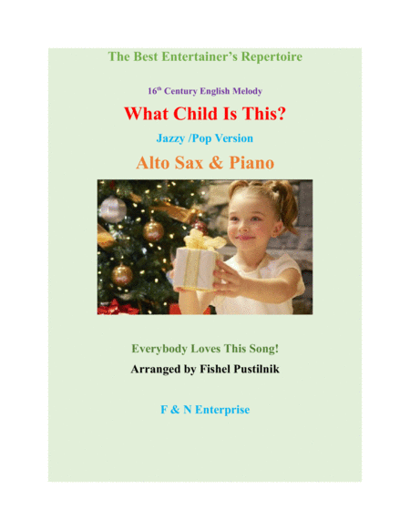 "What Child Is This?" for Alto Sax and Piano image number null