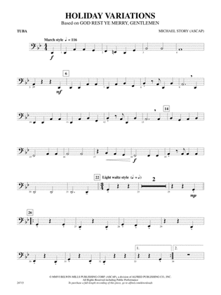 Holiday Variations (Based on "God Rest Ye Merry, Gentlemen"): Tuba