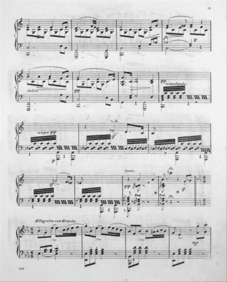 Souvenir De L'Opera. Souvenir De Weber. Fantasie De Salon. Sur L'Opera Der Freyschutz Piano Solo scores gallery preview page 3