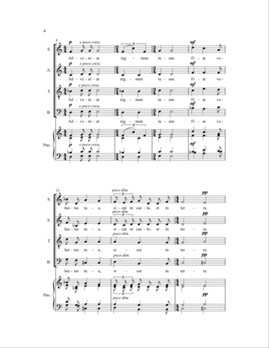Pater Noster 4-Part scores gallery preview page 5