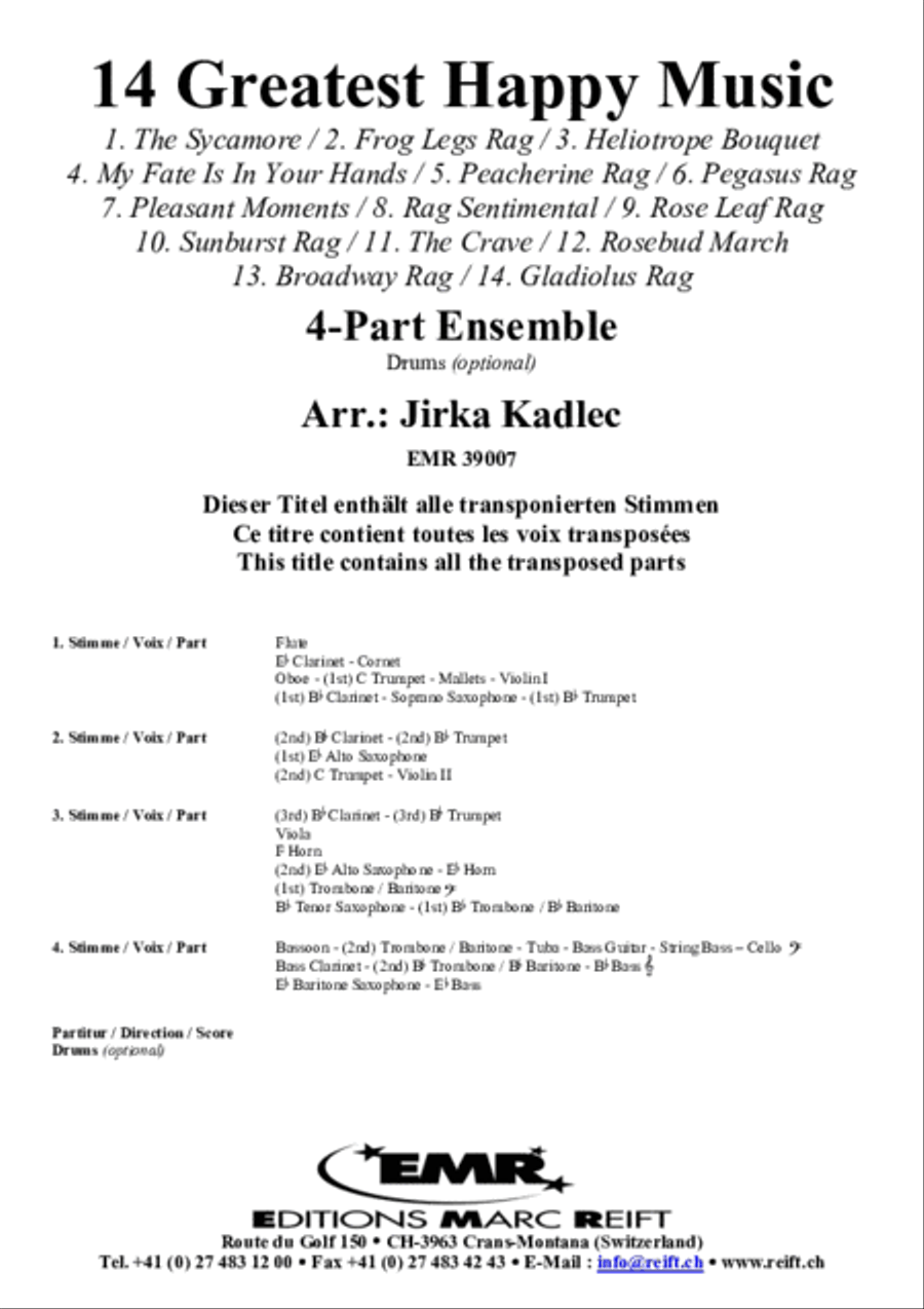 14 Greatest Happy Music 14 Greatest Happy Music Concert Band scores gallery preview page 2