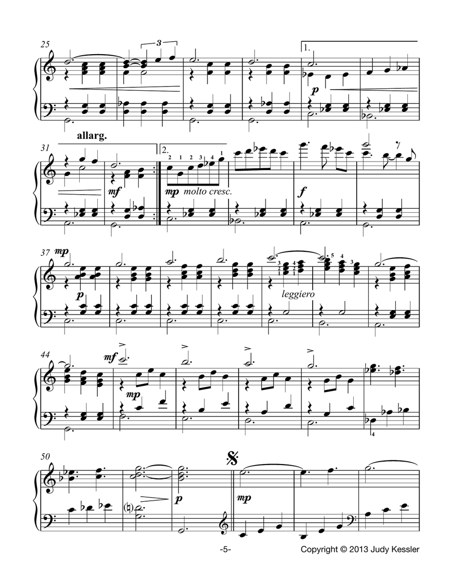 Five Jazzy Piano Arrangements of Popular Chanukah Songs Piano Solo scores gallery preview page 6