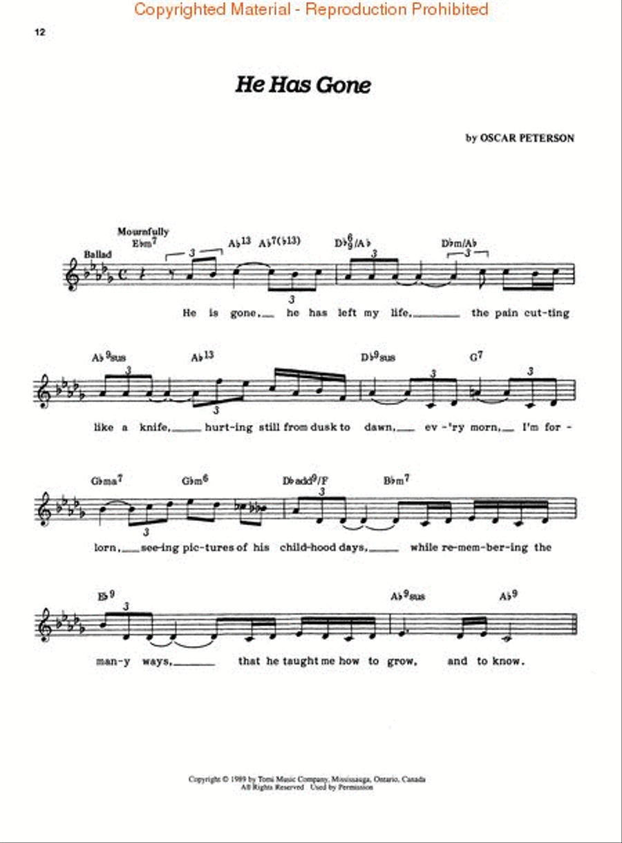 Oscar Peterson Originals, 2nd Edition Piano Solo scores gallery preview page 4
