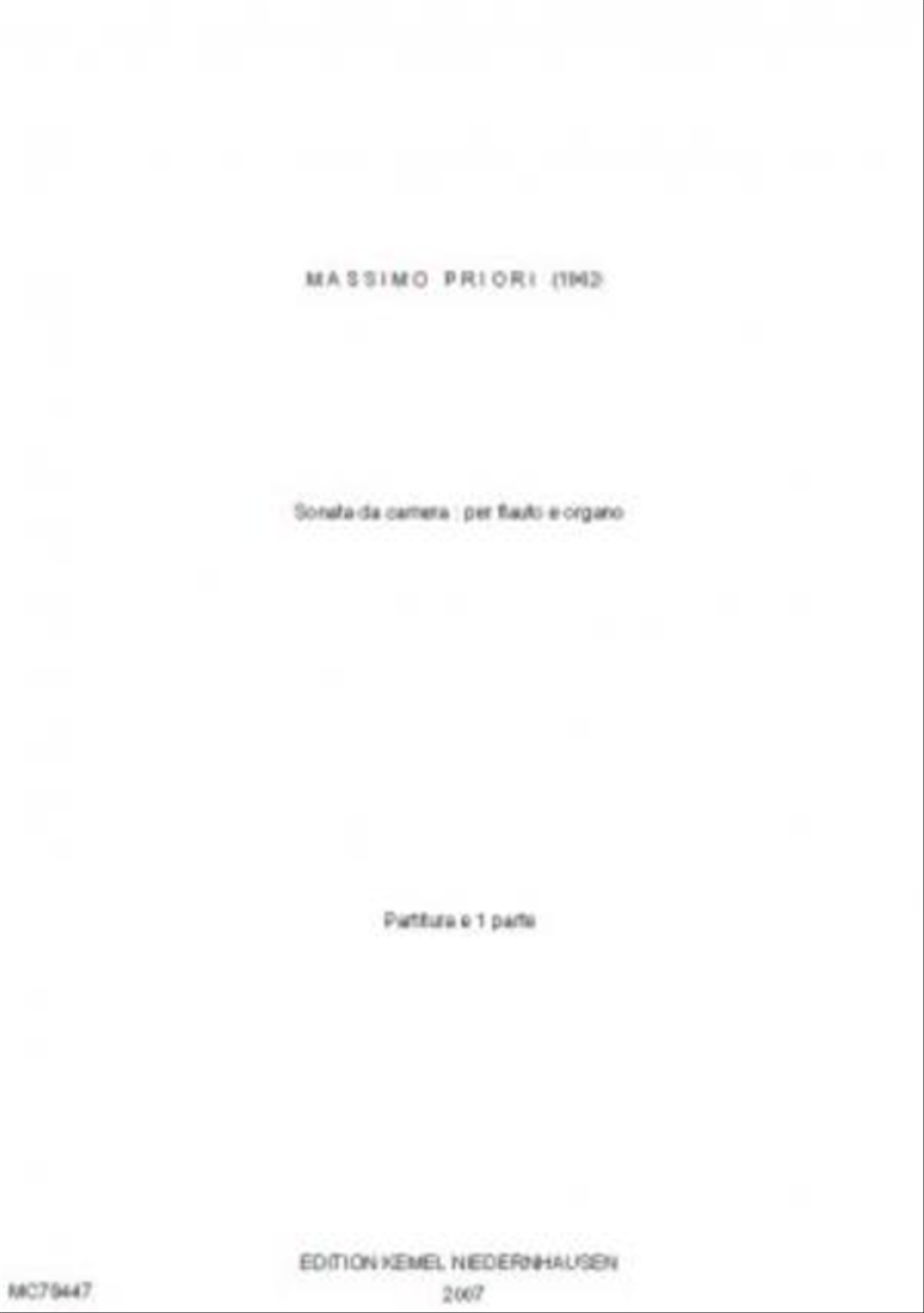 Sonata da camera Sonata da camera Flute scores gallery preview page 1