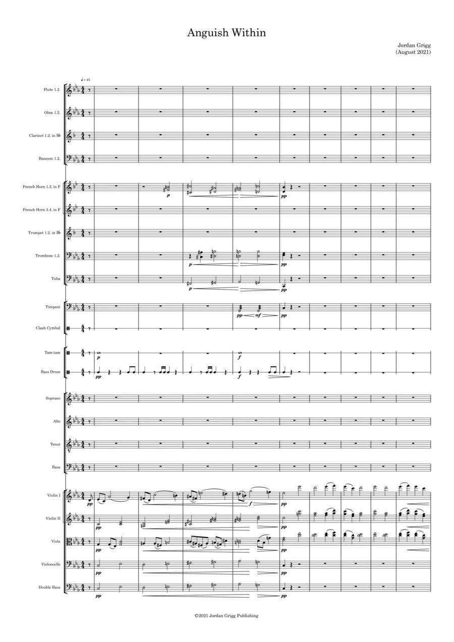 Anguish Within 4-Part scores gallery preview page 1