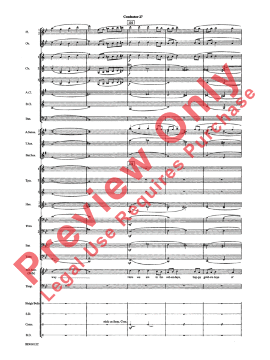 Christmas Pop Sing Along (for Concert Band with Audience Participation) Concert Band scores gallery preview page 29