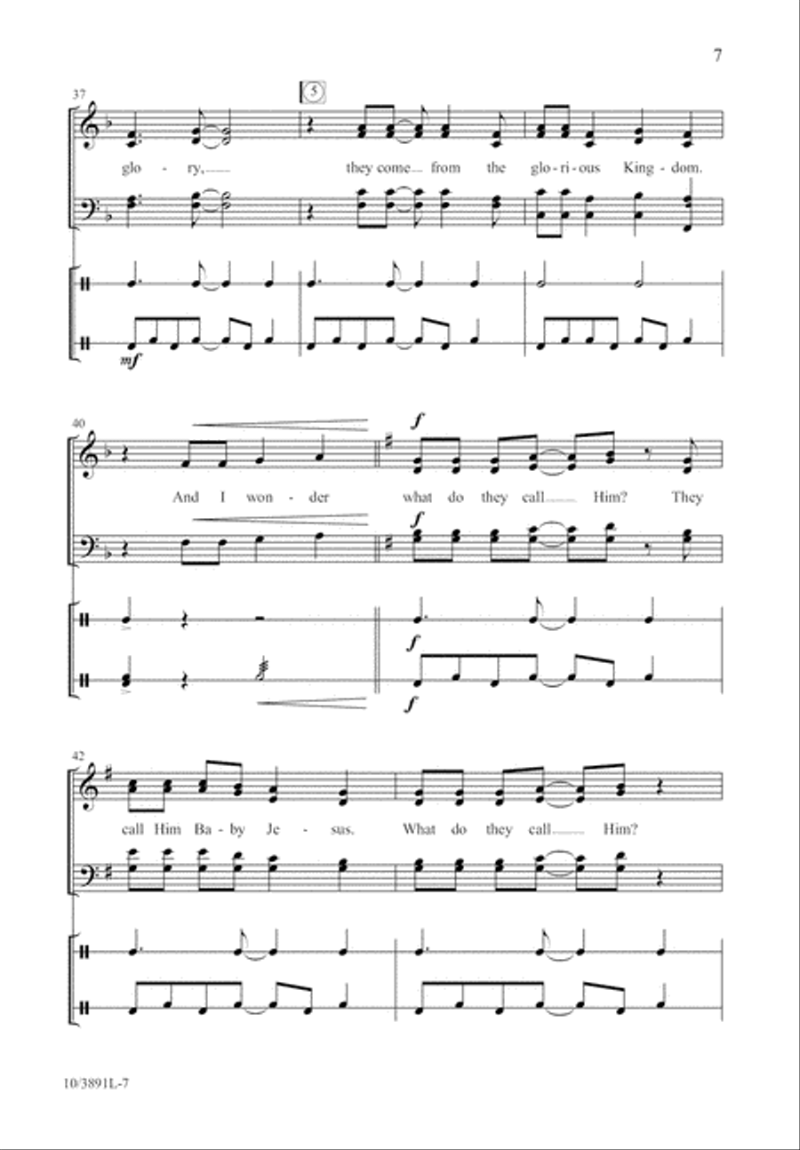 He Come from the Glory He Come from the Glory 4-Part scores gallery preview page 8