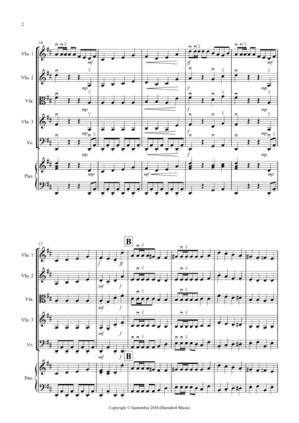 Trepak (Fantasia from Nutcracker) for String Quartet image number null