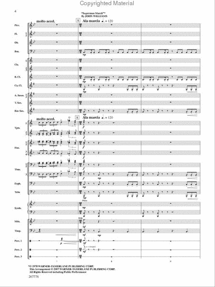 Soaring with John Williams Concert Band scores gallery preview page 3