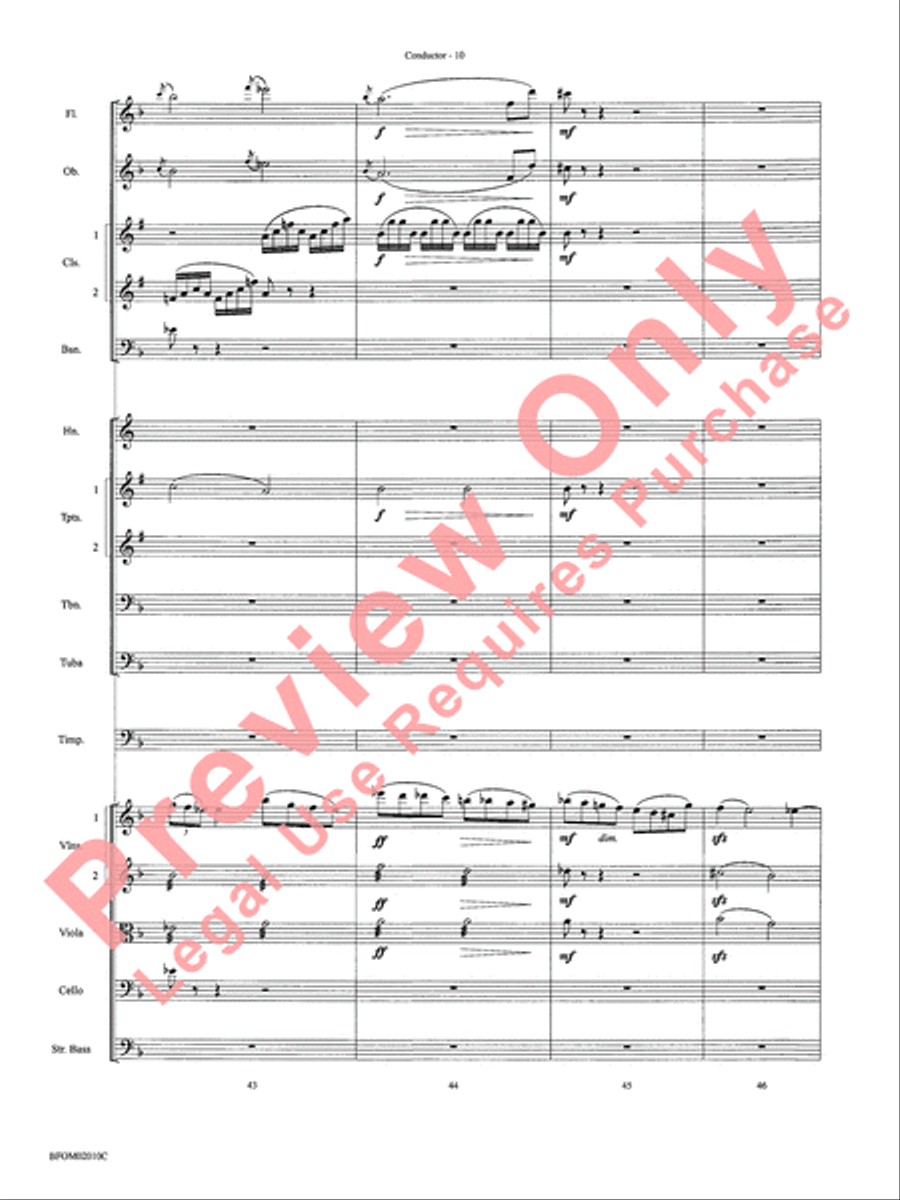 Largo (Going Home from the New World Symphony) Full Orchestra scores gallery preview page 13