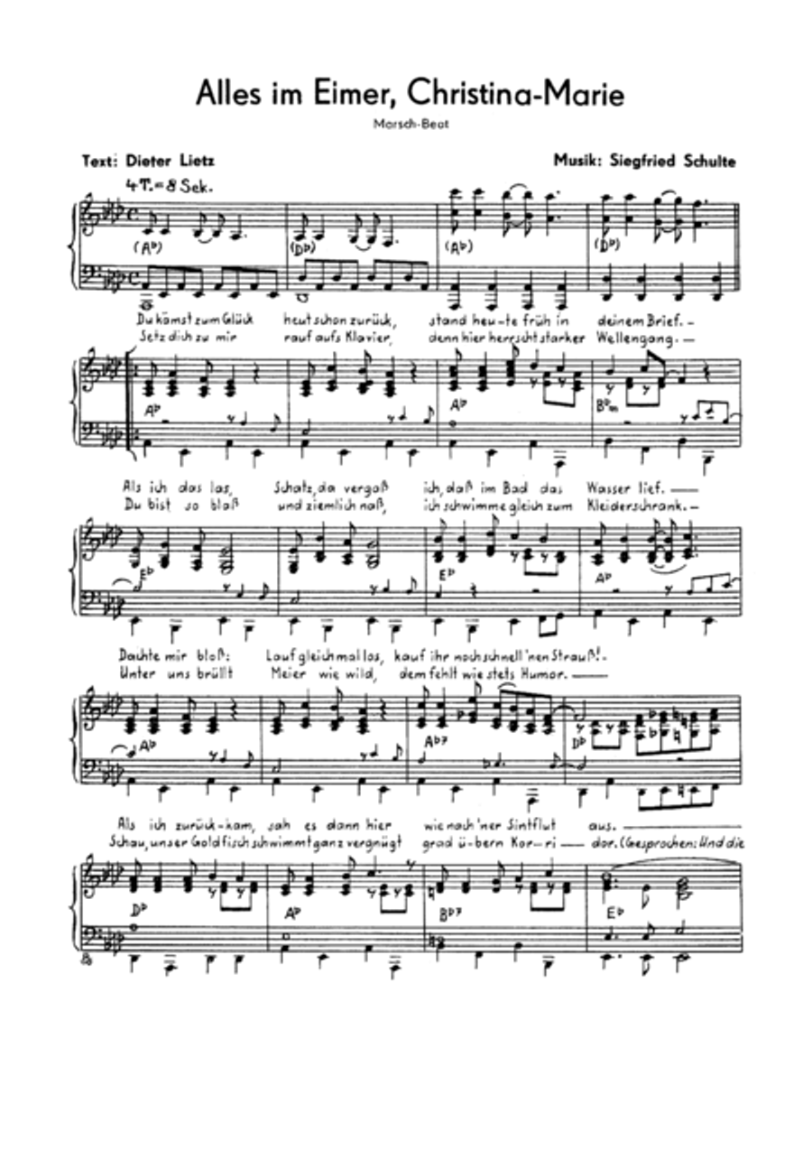 Alles im Eimer, Christina-Marie Voice scores gallery preview page 3