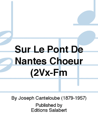 Book cover for Sur Le Pont De Nantes Choeur (2Vx-Fm