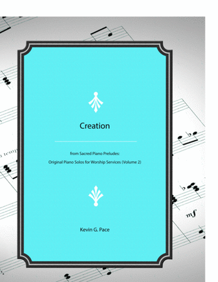 Book cover for Creation - original piano solo prelude