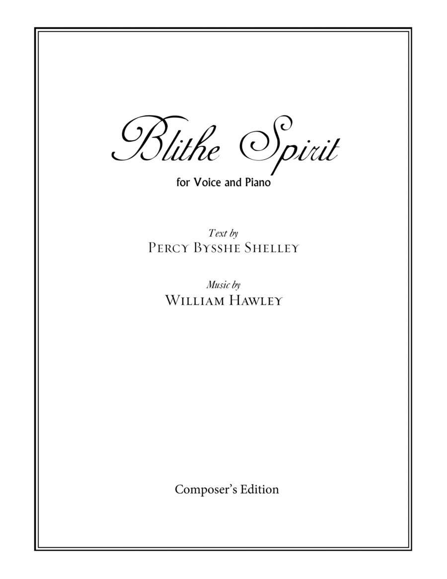 Blithe Spirit Voice scores gallery preview page 1