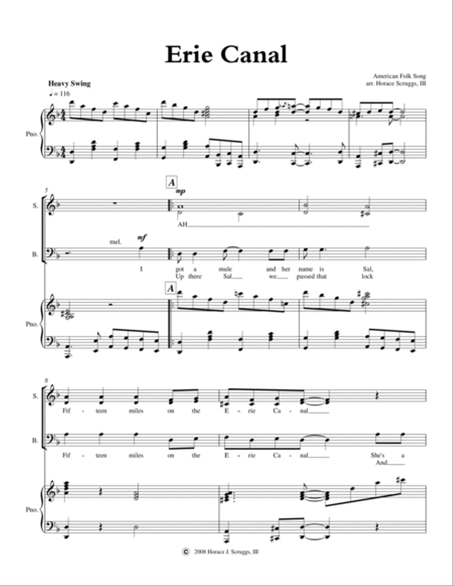 Erie Canal Choir scores gallery preview page 2
