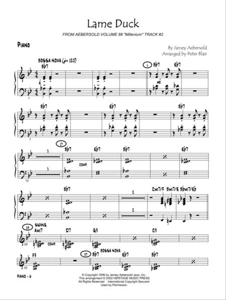 Aebersold Jazz Ensemble, Vol. 1 - Piano Jazz Ensemble scores gallery preview page 6
