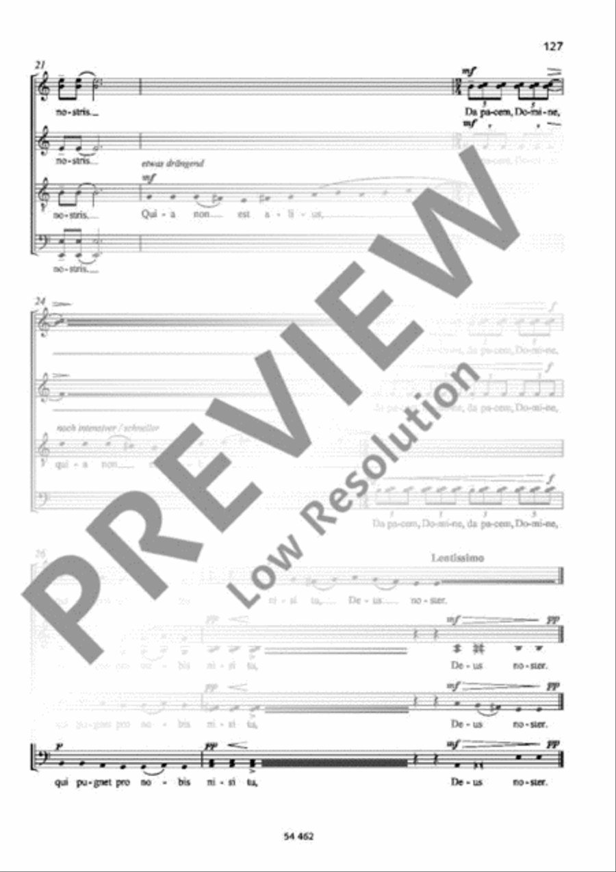 Da pacem, Domine/Verleih uns Frieden 4-Part scores gallery preview page 4
