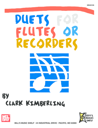 Book cover for Duets for Flutes or Recorders
