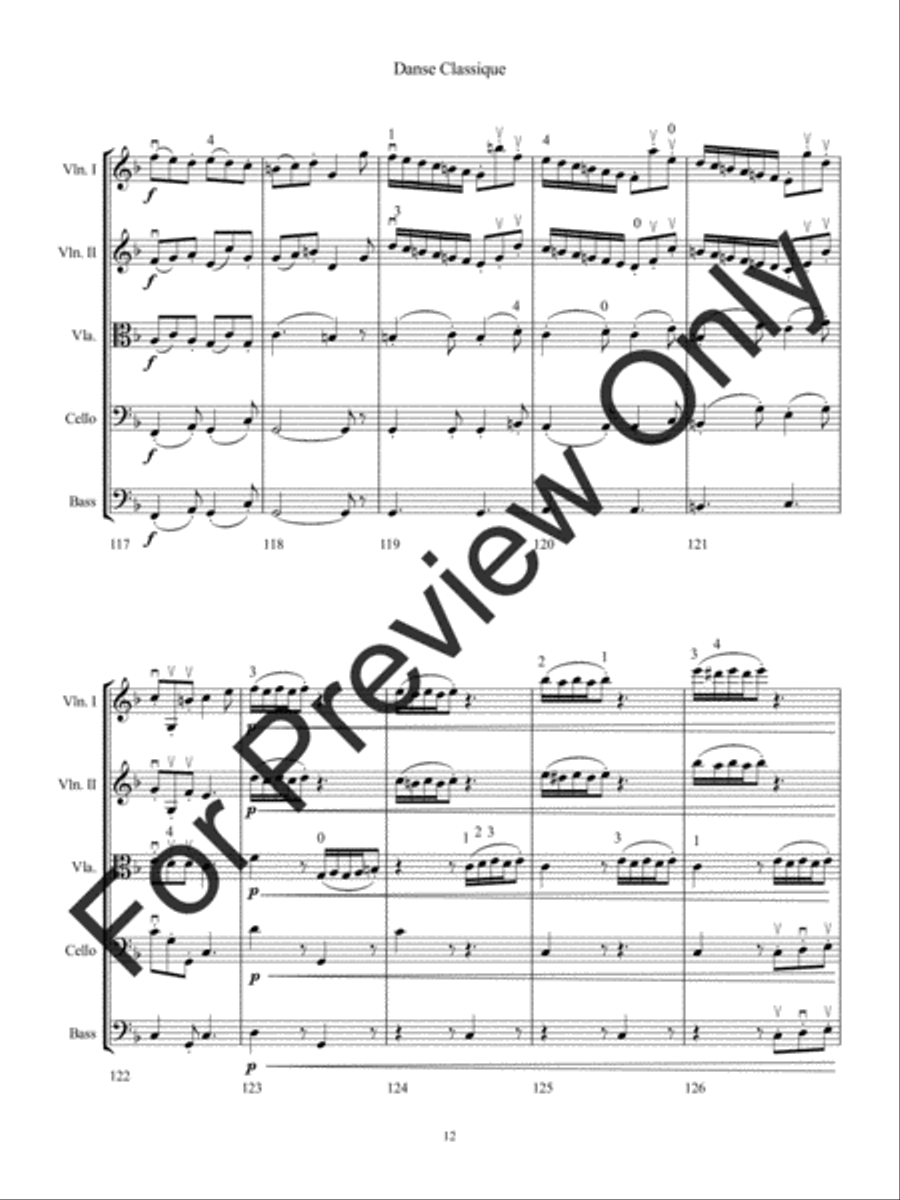 Danse Classique Danse Classique String Orchestra scores gallery preview page 15