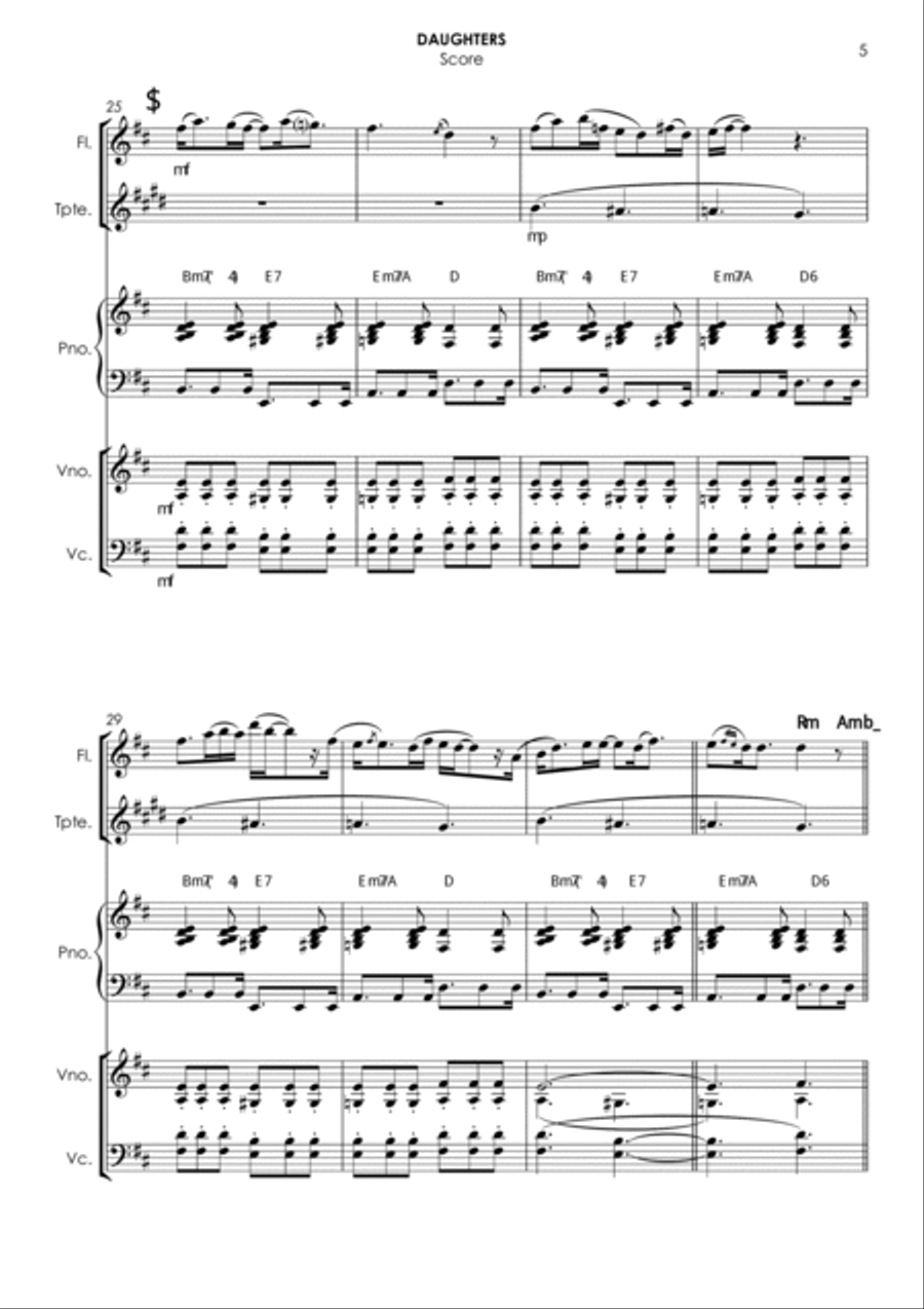 Daughters Small Ensemble scores gallery preview page 5