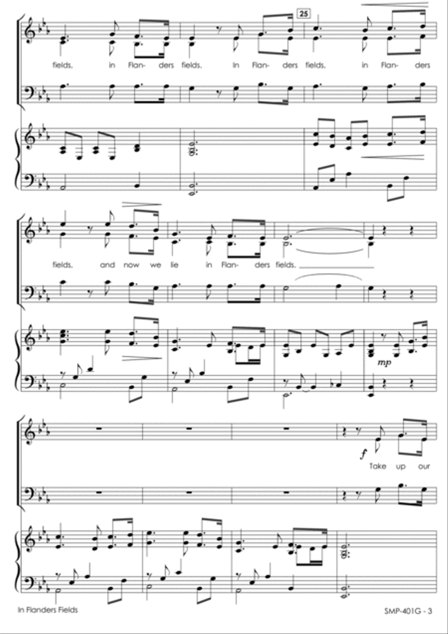 In Flanders Fields 3-Part scores gallery preview page 5