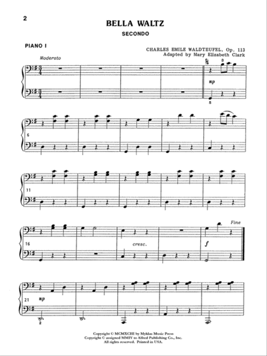 Bella Waltz Small Ensemble scores gallery preview page 2
