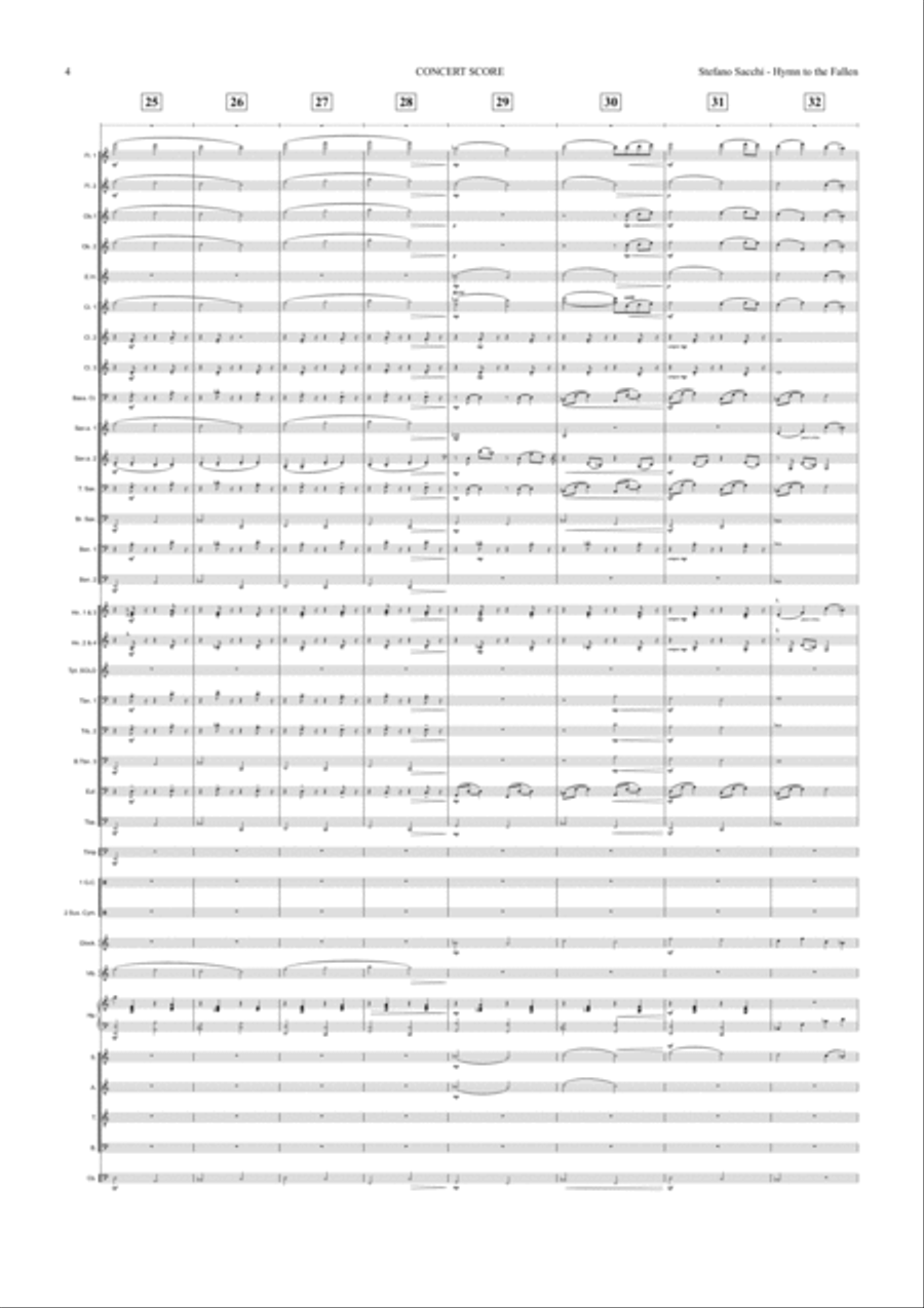 Hymn to the Fallen Hymn to the Fallen Concert Band scores gallery preview page 4
