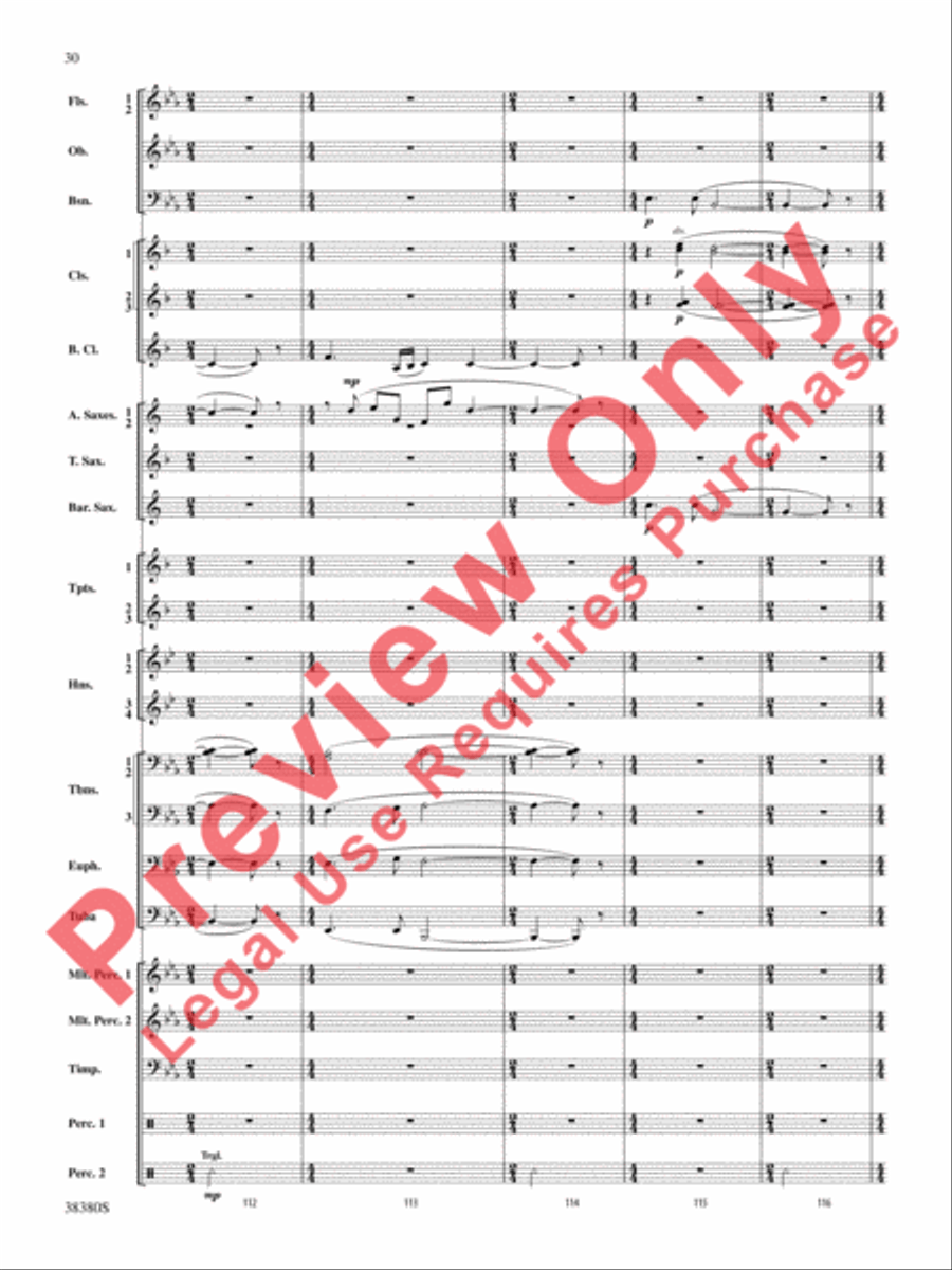 And In the End It Was Earth Concert Band scores gallery preview page 31