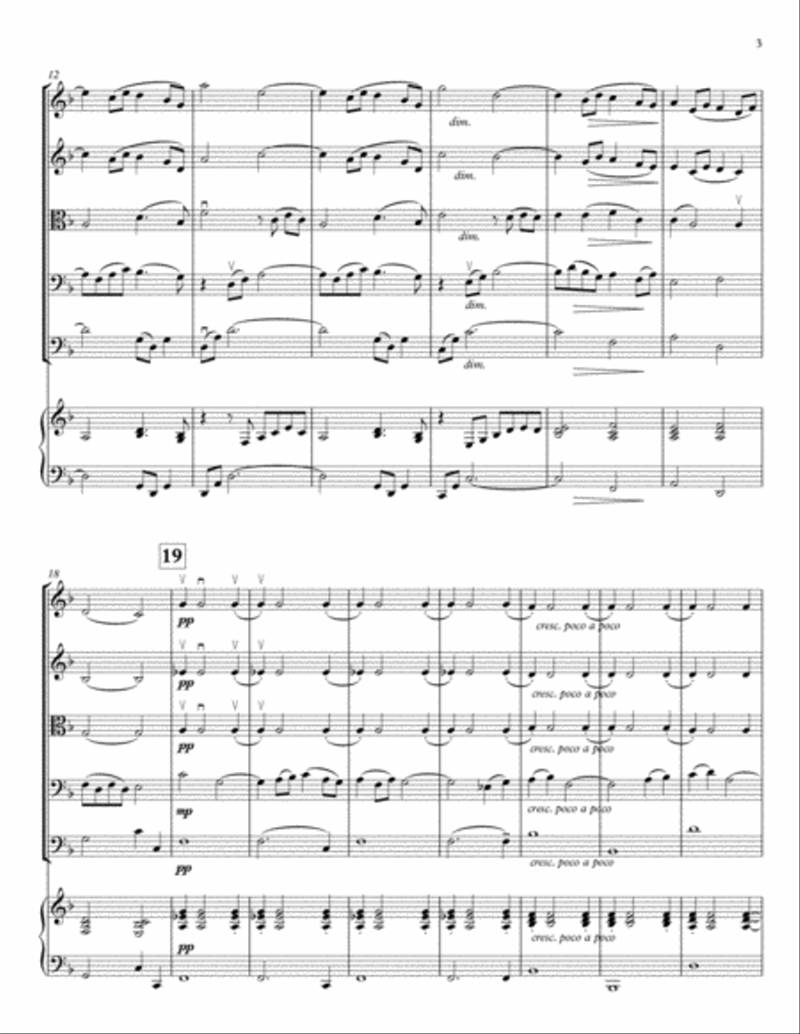 Debussy's Reverie for String Orchestra String Orchestra scores gallery preview page 3