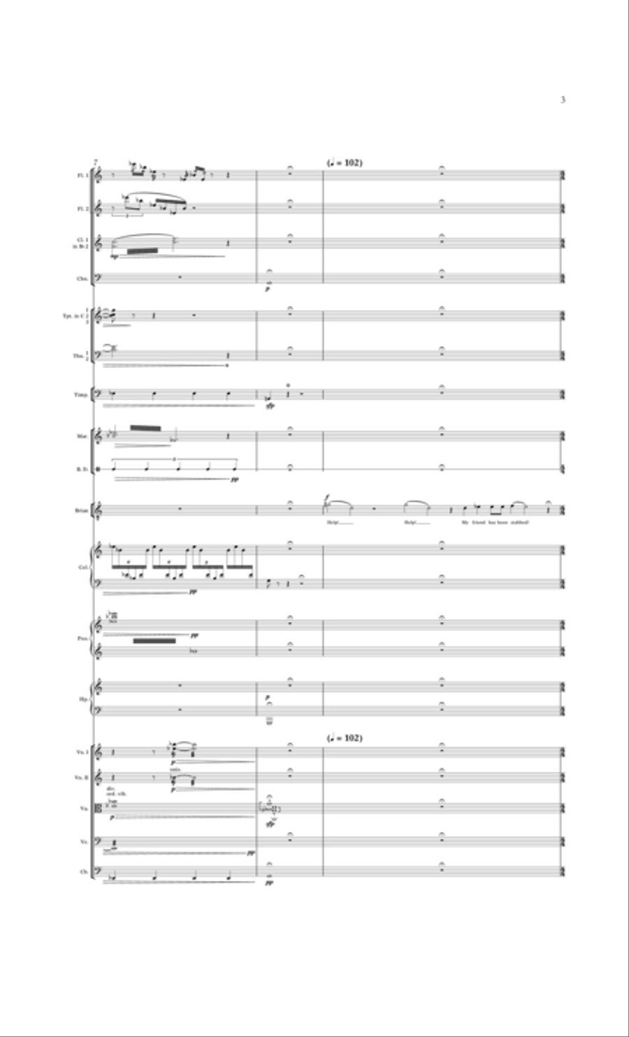 Two Boys - Score Two Boys - Score Orchestra scores gallery preview page 3