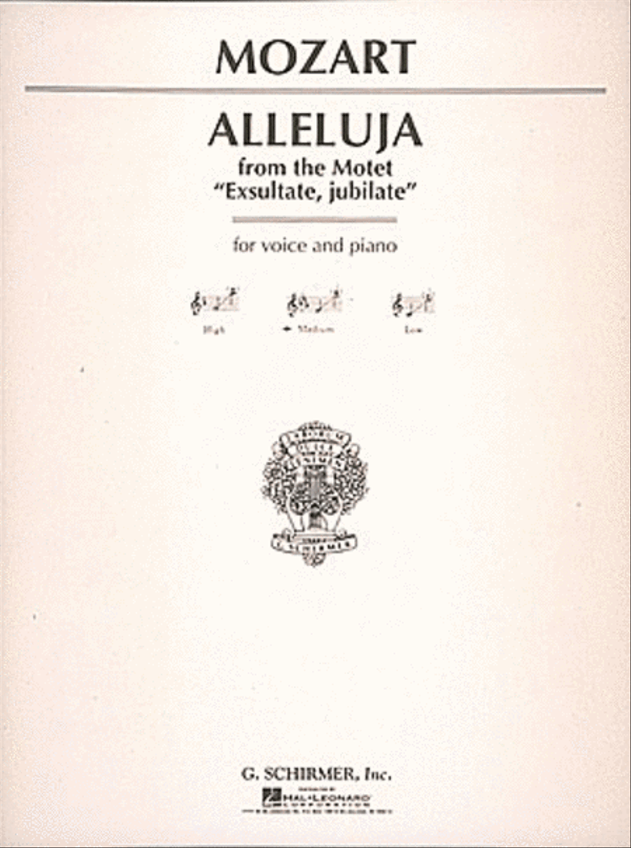 Alleluia (from Exsultate, jubilate) Voice scores gallery preview page 1