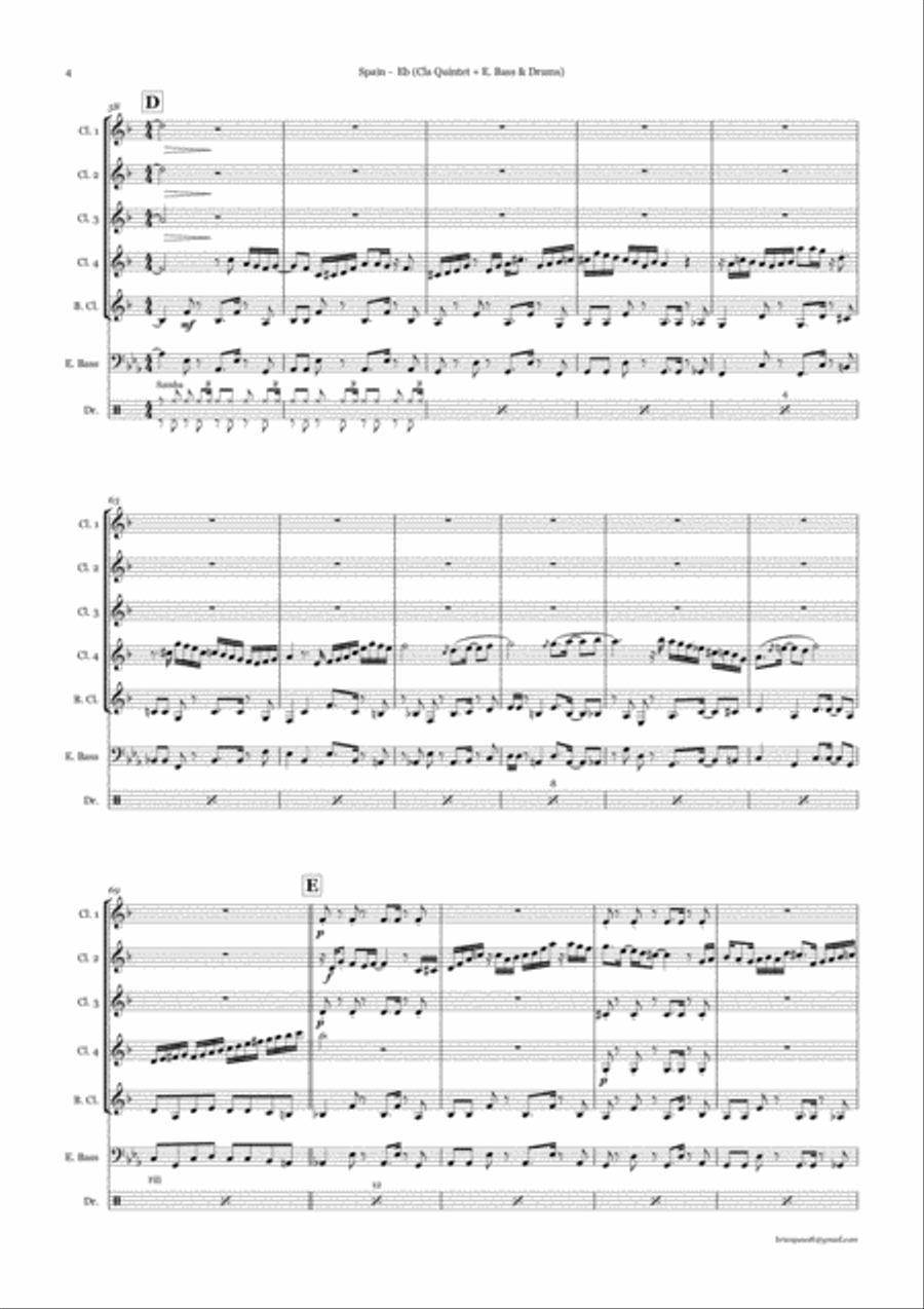 Spain Woodwind Quintet scores gallery preview page 4
