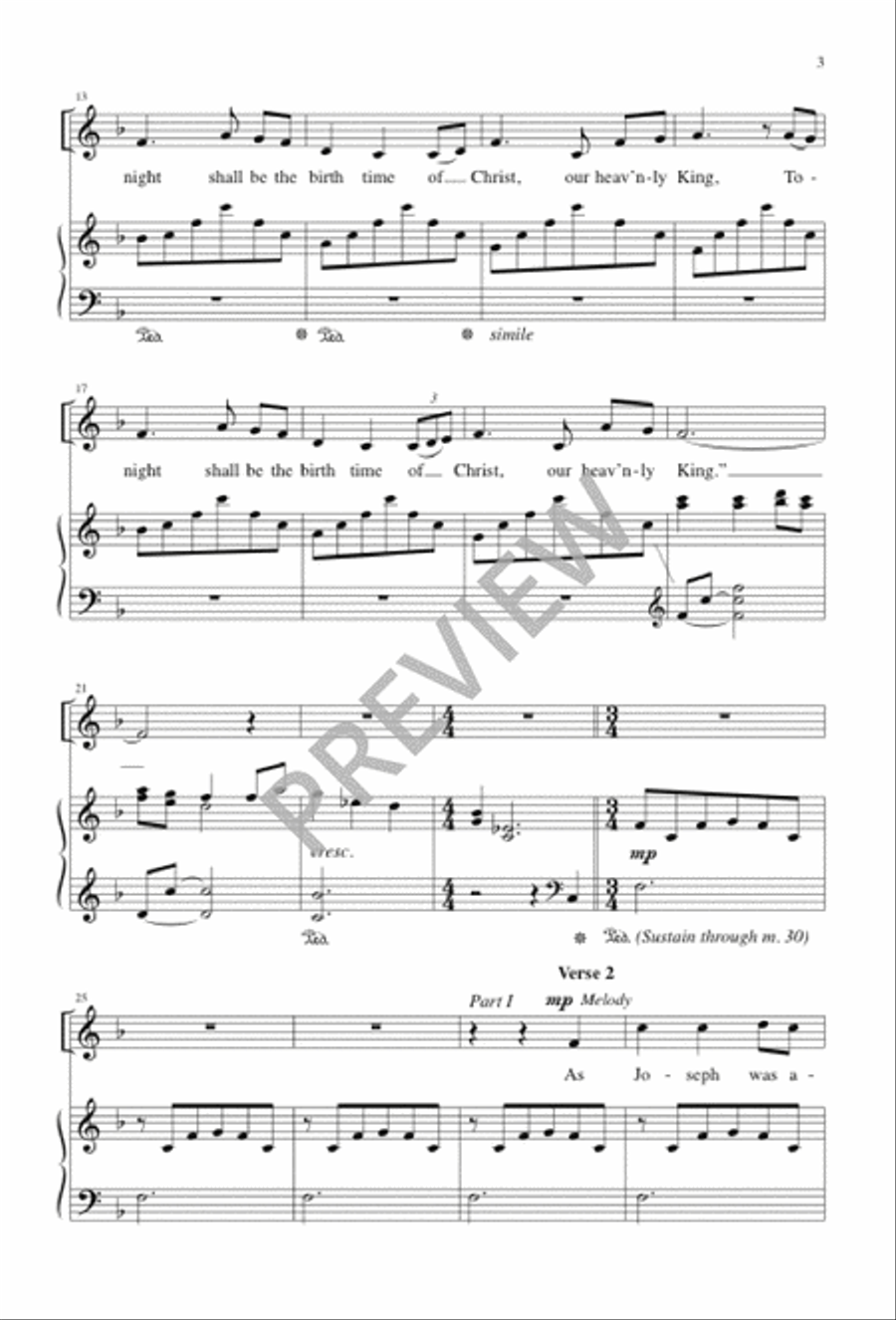 The Cherry Tree Carol SA scores gallery preview page 3
