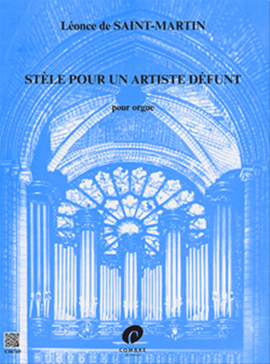 Stele pour un artiste defunt Organ scores gallery preview page 1