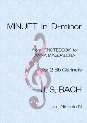 Minuet in D-minor for 2 Bb Clarinets