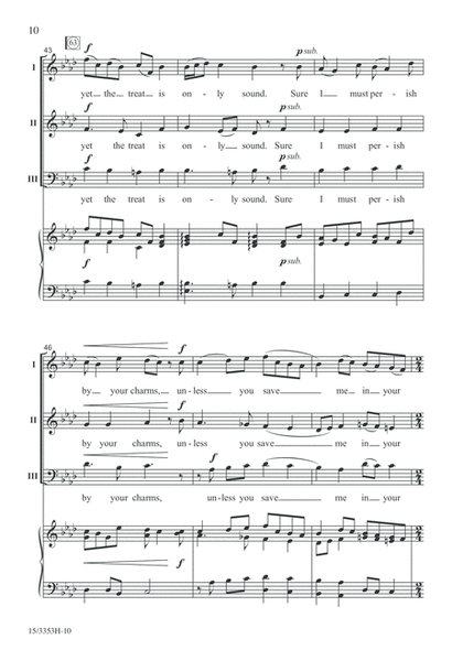 If Music Be the Food of Love by Henry Purcell 3-Part - Digital Sheet Music