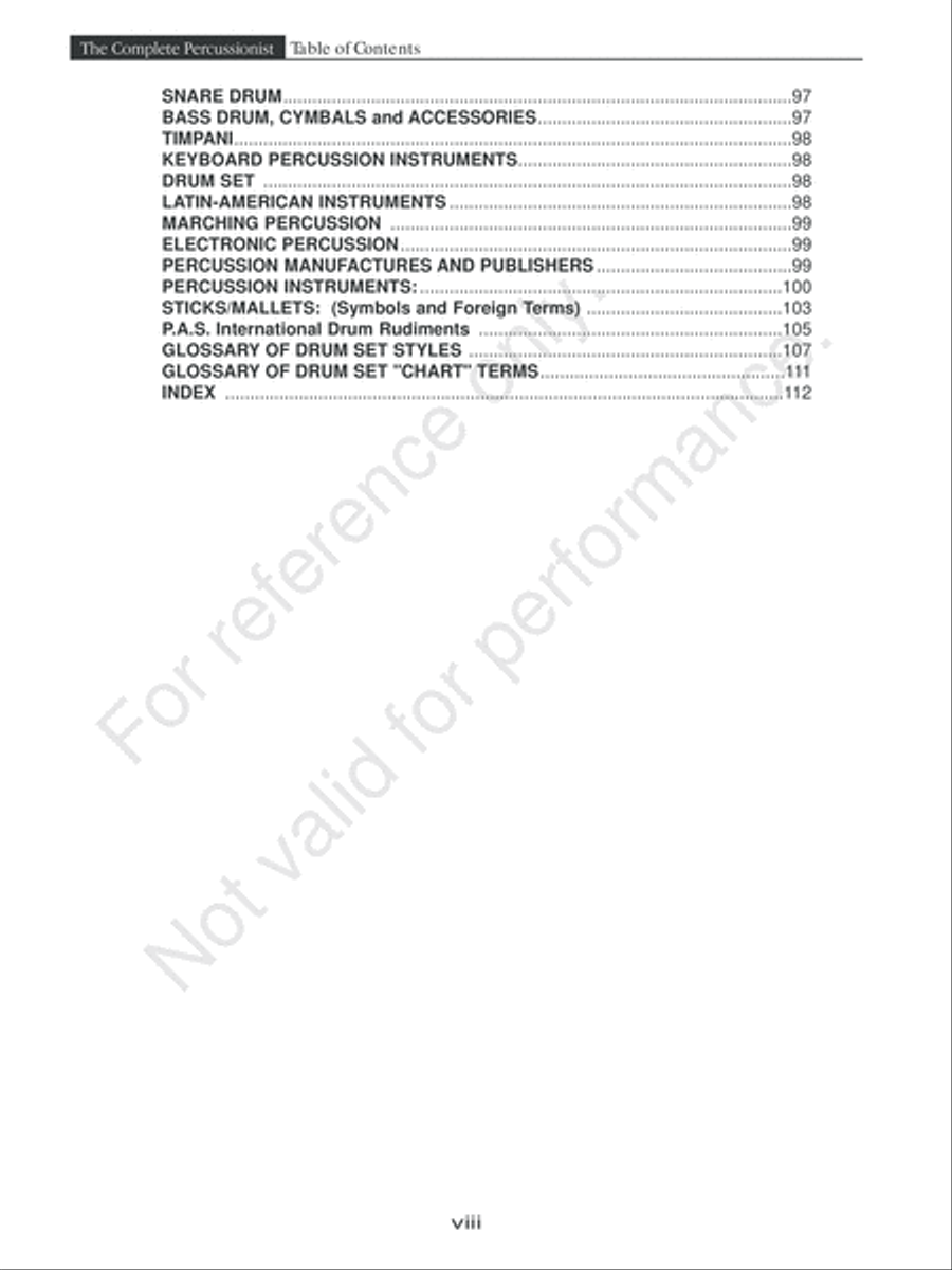 The Complete Percussionist Percussion scores gallery preview page 10